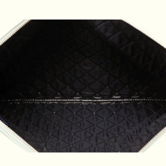 PREOWNED * Chanel Multicolor Lambskin Leather Airplane Clutch - Picture 5 of 6